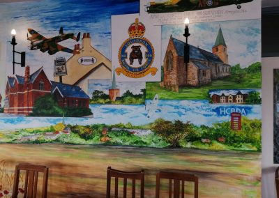 166 Squadron mural