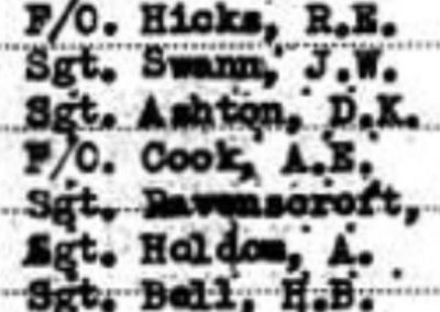 Close up of Tommy's name in the records